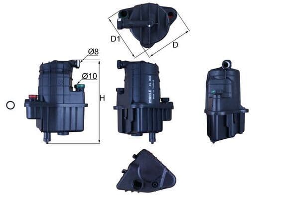 filtru combustibil MAHLE KL 832D