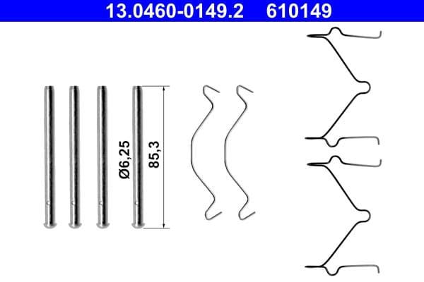 Set accesorii, placute frana ATE 13.0460-0149.2