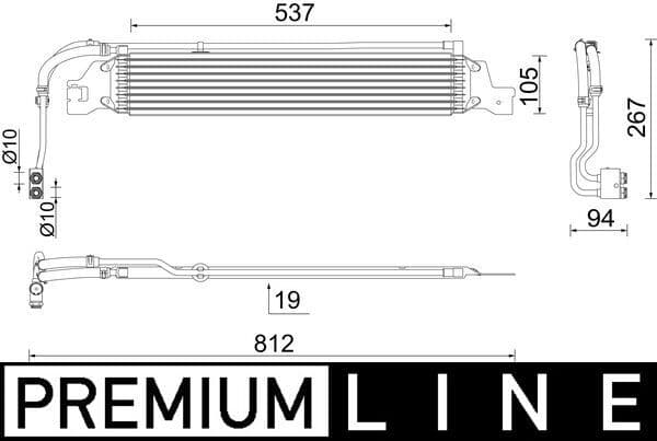 Radiator racire ulei, cutie de viteze automata MAHLE BEHR *** PREMIUM LINE *** CLC 288 000P