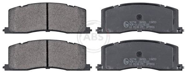 set placute frana,frana disc ABS 36734