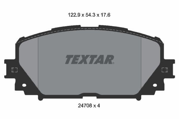 set placute frana,frana disc TEXTAR 2470801