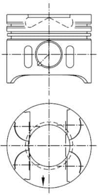 Piston KOLBENSCHMIDT 97409600