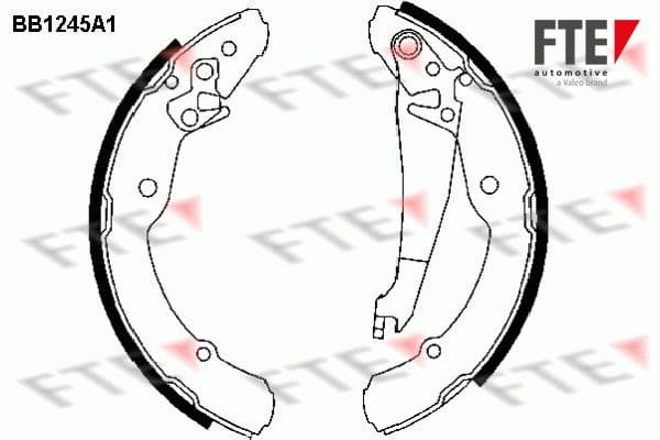 Set saboti frana FTE 9100049