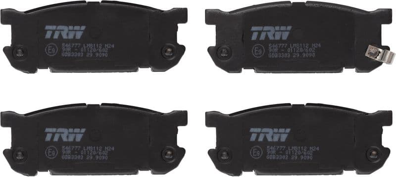set placute frana,frana disc TRW GDB3303