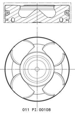 Piston MAHLE 011 PI 00108 001