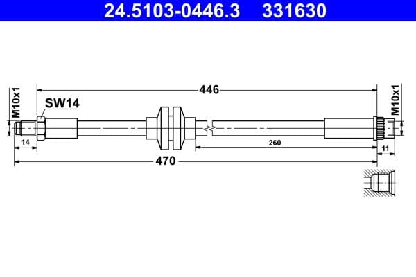 Furtun frana ATE 24.5103-0446.3