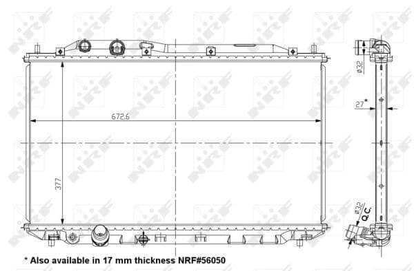 Radiator, racire motor NRF 56049