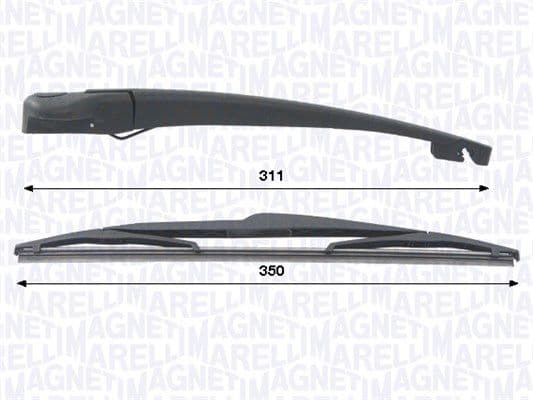 Set stergatoare, curatare parbriz MAGNETI MARELLI 000723180442