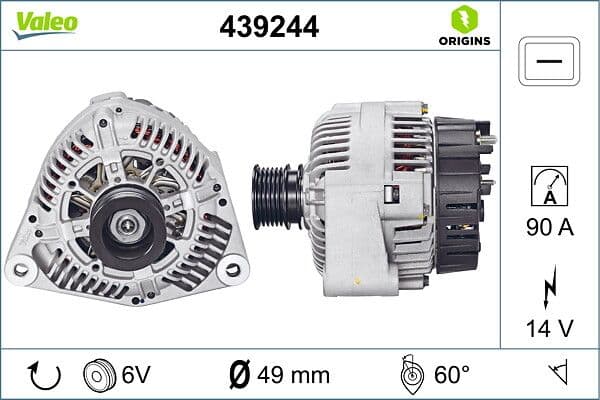 Generator / Alternator VALEO 439244
