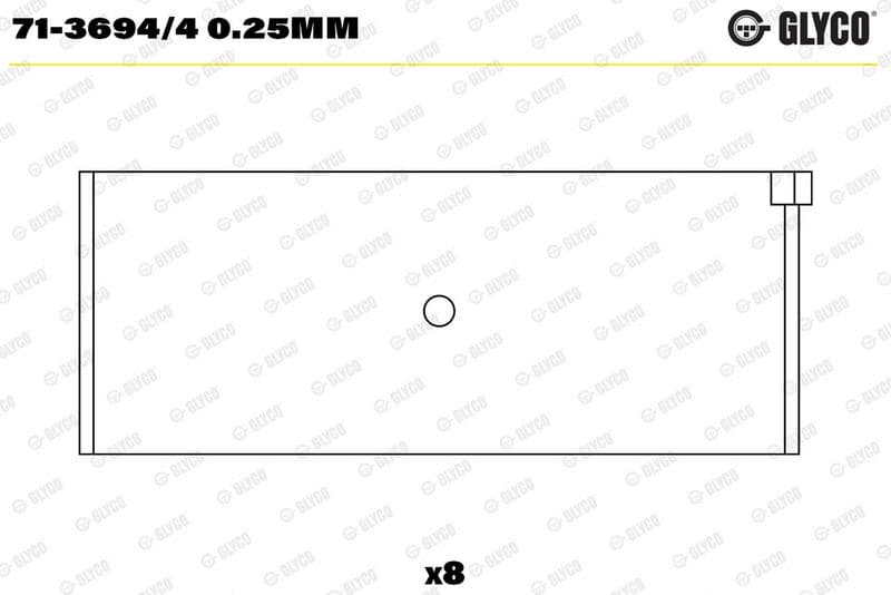 Cuzinet bielă GLYCO 71-3694/4 0.25mm