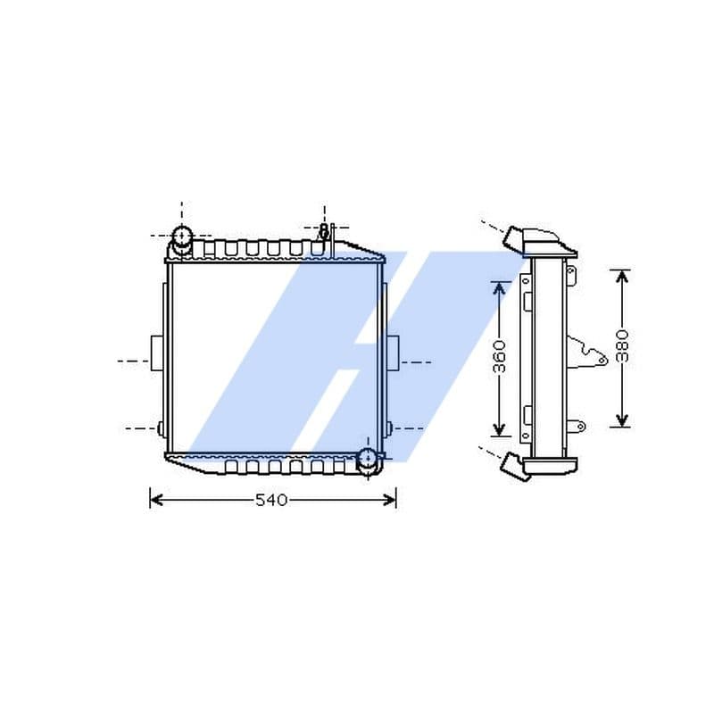 Radiator, racire motor HIGHWAY AUTOMOTIVE 10108002