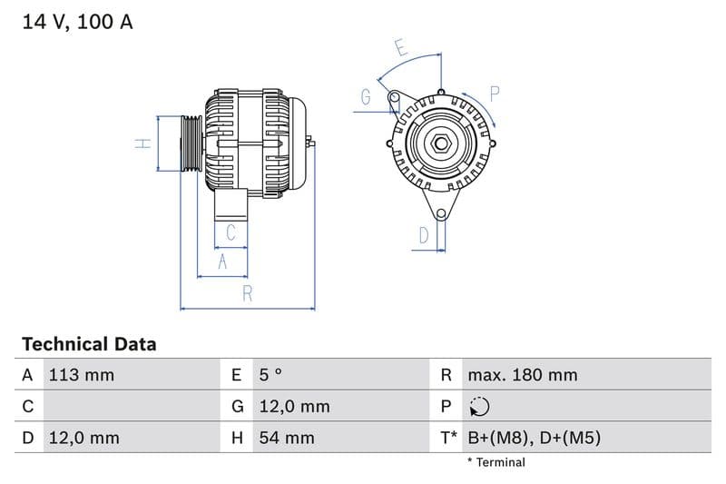 Generator / Alternator BOSCH 0 986 083 210