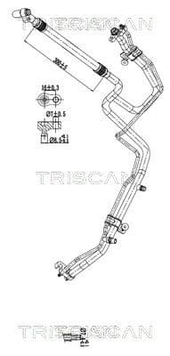 conducta presiune variabila,aer conditionat TRISCAN 9010 81015