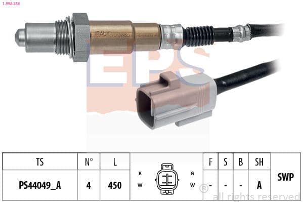 Sonda Lambda EPS Made in Italy - OE Equivalent 1.998.356