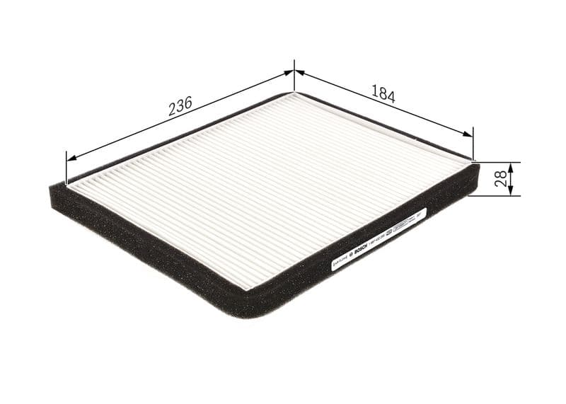 Filtru, aer habitaclu BOSCH 1 987 432 255