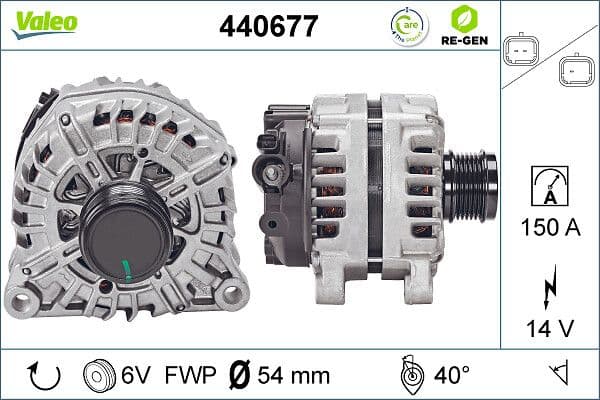 Generator / Alternator VALEO RE-GEN REMANUFACTURED 440677