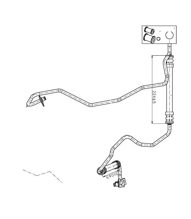 Furtun hidraulic, sistem de directie TRISCAN 8516 27007
