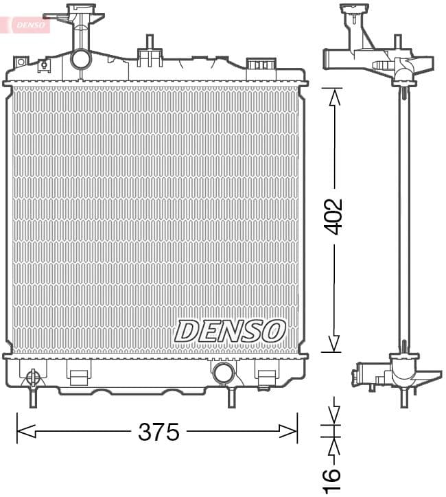 Radiator, racire motor DENSO DRM45041