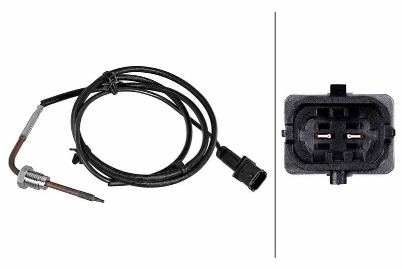 Senzor, temperatura gaze evacuare HELLA 6PT 010 376-651