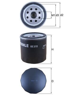 Filtru ulei MAHLE OC 272