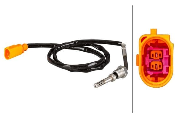 Senzor, temperatura gaze evacuare HELLA 6PT 010 376-181
