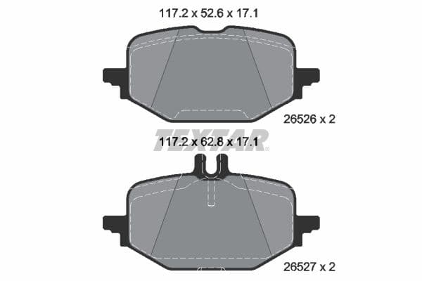 set placute frana,frana disc TEXTAR Q+ 2652601