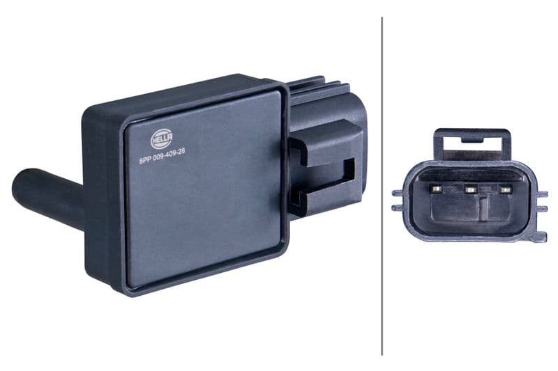 Senzor, presiune gaze evacuare HELLA 6PP 009 409-281