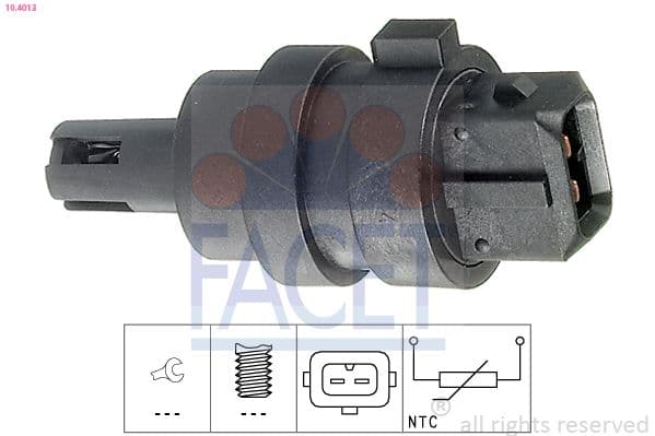 senzor,temperatura aer admisie FACET Made in Italy - OE Equivalent 10.4013