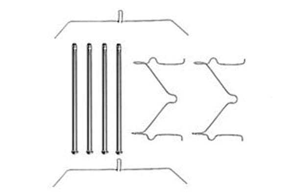 Set accesorii, placute frana TRW PFK290