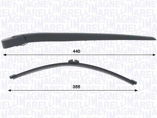 Set stergatoare, curatare parbriz MAGNETI MARELLI 000723180451