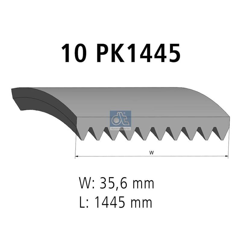 Curea transmisie cu caneluri DT Spare Parts 2.15379