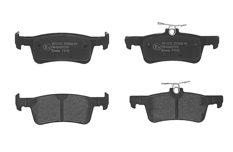 set placute frana,frana disc BREMBO PRIME LINE P 61 126