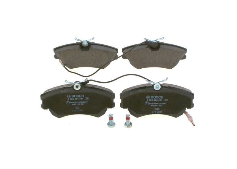 set placute frana,frana disc BOSCH 0 986 424 451