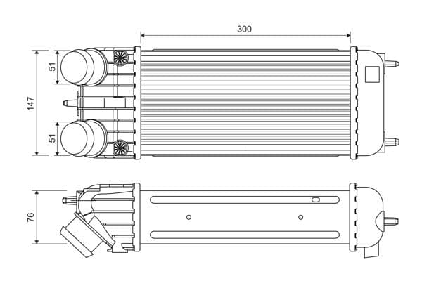 Intercooler, compresor VALEO 818385