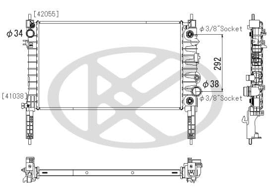 Radiator, racire motor KOYORAD PL463549
