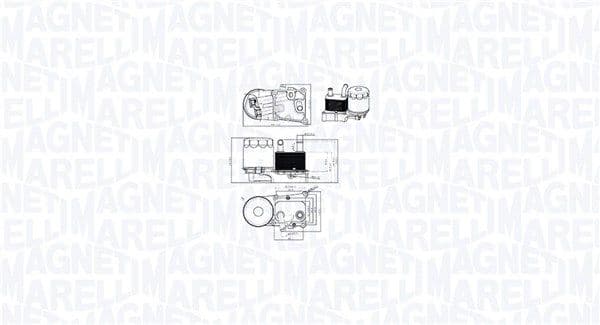 Radiator ulei, ulei motor MAGNETI MARELLI 350300004200