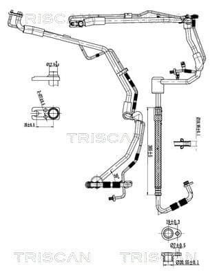 conducta presiune variabila,aer conditionat TRISCAN 9010 28080