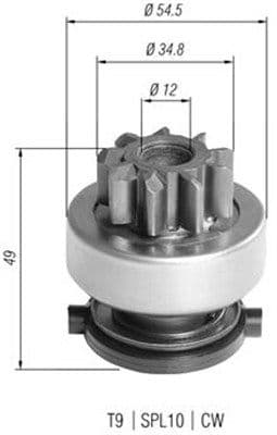 Pinion electromotor MAGNETI MARELLI 940113020390
