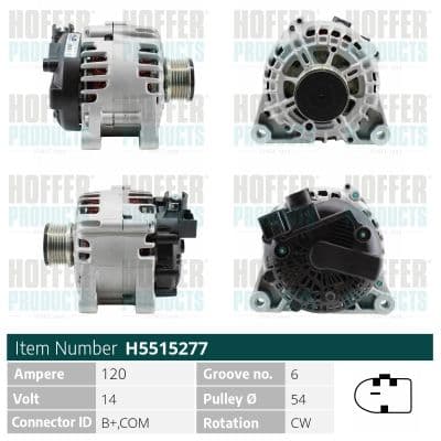 Generator / Alternator MEAT & DORIA H5515277