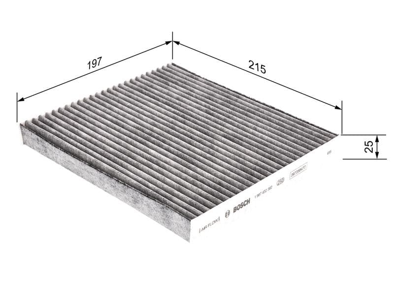 Filtru, aer habitaclu BOSCH 1 987 432 392