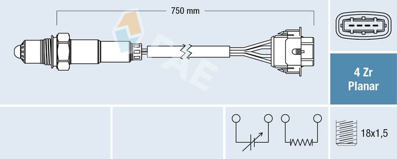 Sonda Lambda FAE 77308