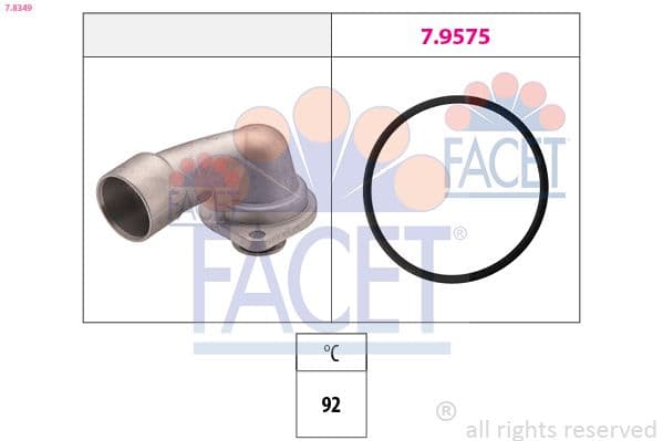 termostat,lichid racire FACET Made in Italy - OE Equivalent 7.8349