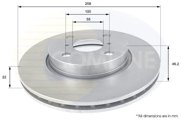 Disc frana COMLINE ADC01133V
