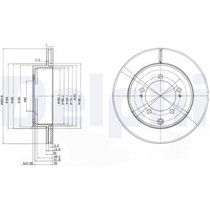 Disc frana DELPHI BG9849