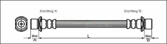 Furtun frana METZGER AUTOTEILE 4111431
