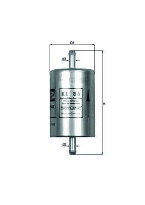 filtru combustibil MAHLE KL 86