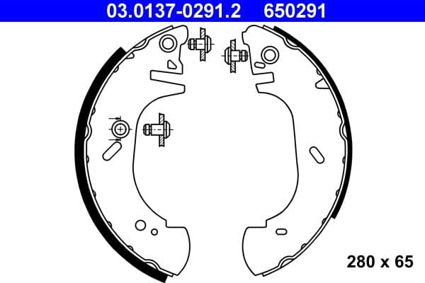 Set saboti frana ATE 03.0137-0291.2