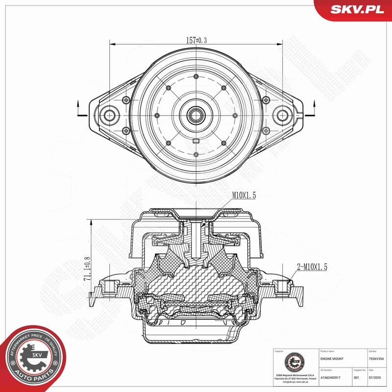 Suport motor ESEN SKV 75SKV354