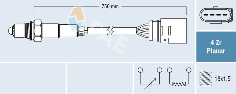 Sonda Lambda FAE 77405