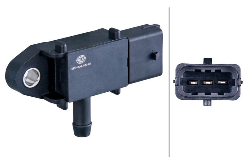 Senzor, presiune gaze evacuare HELLA 6PP 009 409-071